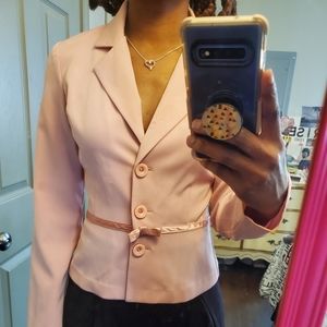 Pink Blazer with Bow